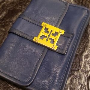 Tory Burch Blue Clutch